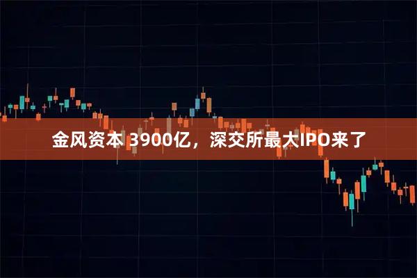 金风资本 3900亿，深交所最大IPO来了